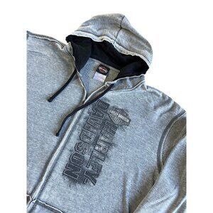 Harley-Davidson Barnett El Paso TX Gray Hoodie Jacket Size XXL  28x29